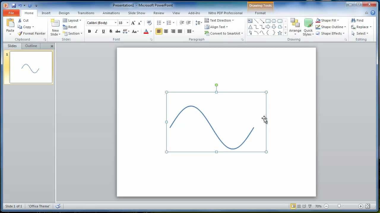 how to draw a wavy line in powerpoint for mac